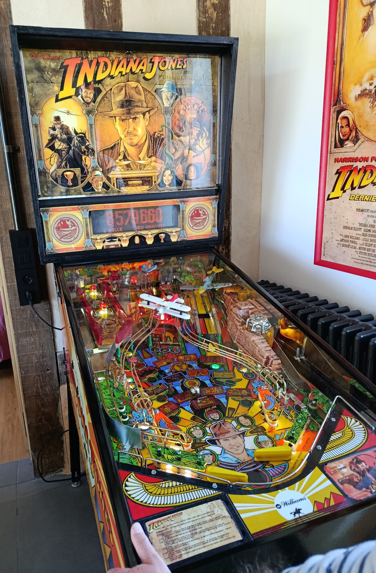 Le flipper Indiana Jones du Domaine de Marbois... Authentique !